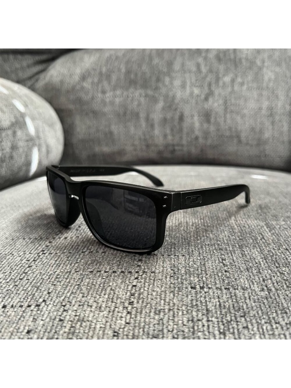 Oakley Holbrook Sunglasses 009102 Black Lenses-Black Matte Frame